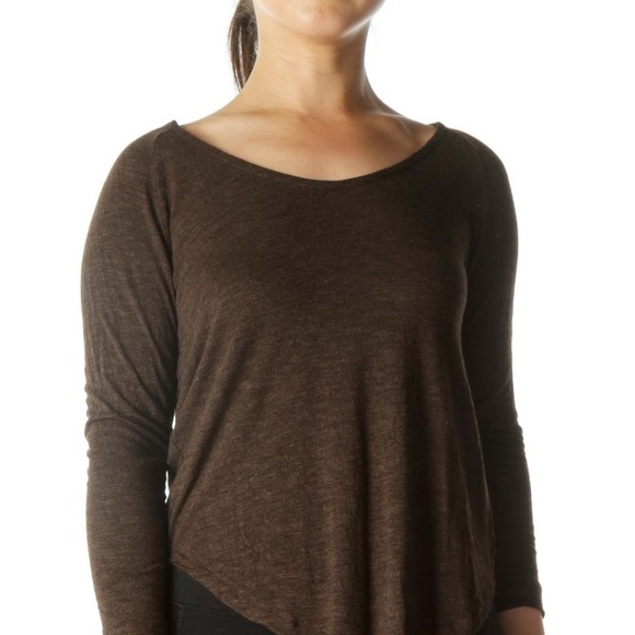 Madewell Brown Round Neck Shirt - Picture 4 of 4